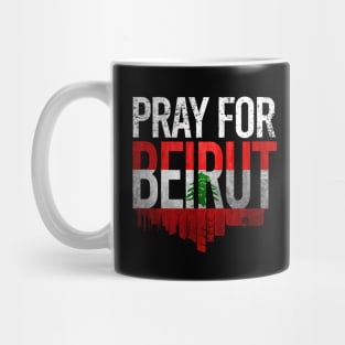 Pray for Beirut Lebanon Mug